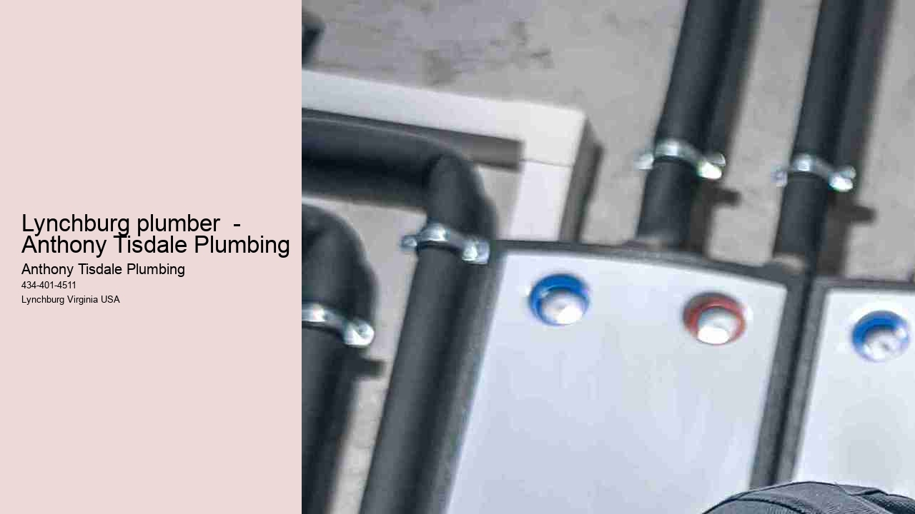 Lynchburg plumber  - Anthony Tisdale Plumbing