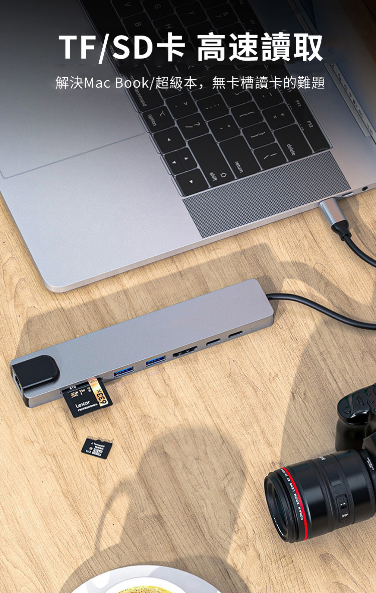 LexarF/SD卡 高速讀取解決Mac Book/超級本,無卡槽讀卡的難題T21