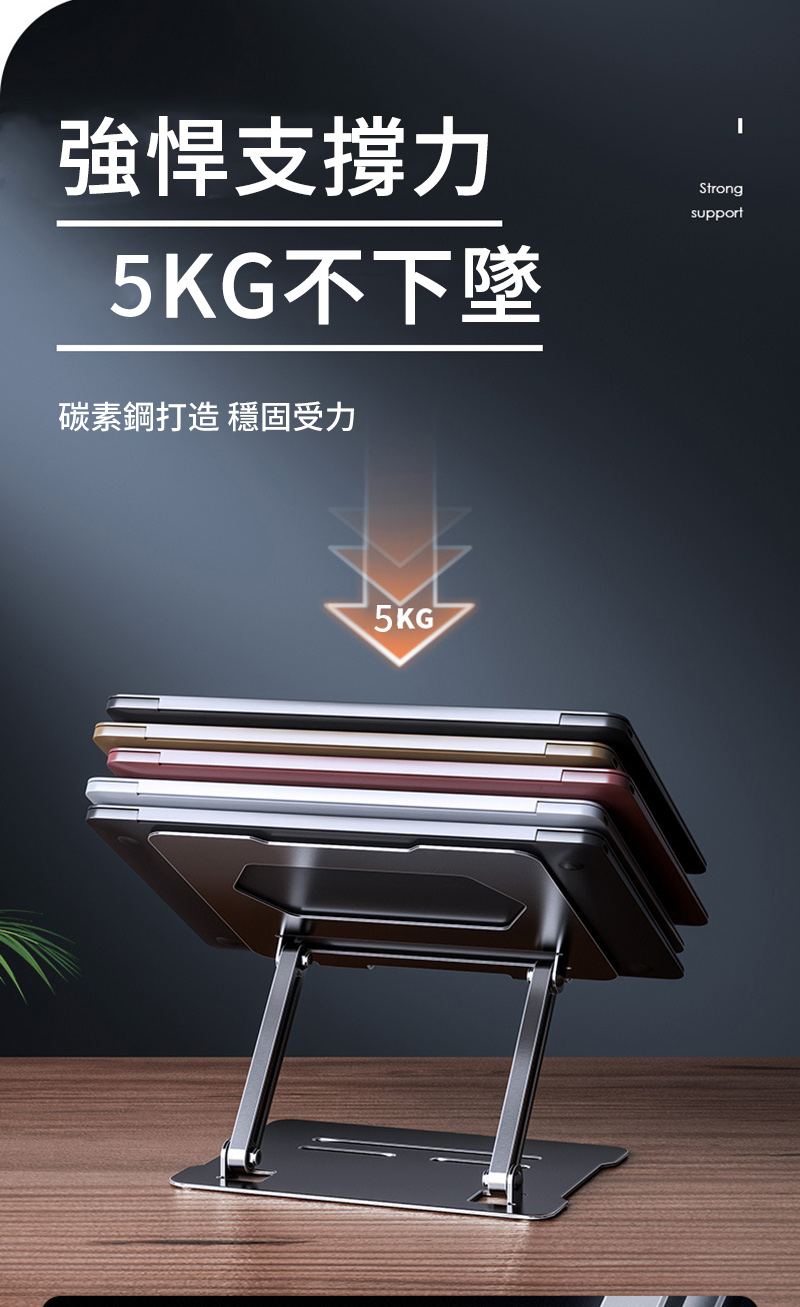 強悍支撐力5KG不下墜碳素鋼打造 穩固受力5KG®Strongsupport