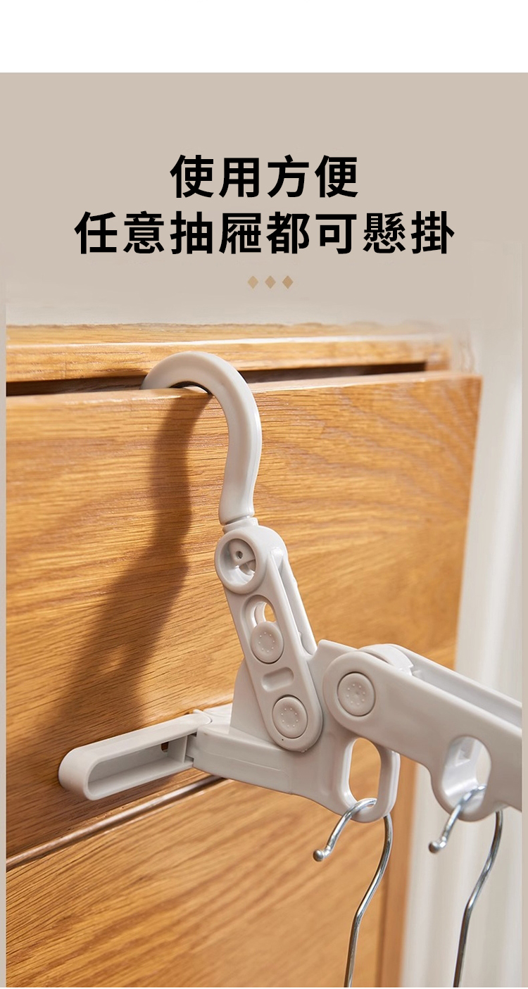 使用方便任意抽屜都可懸掛
