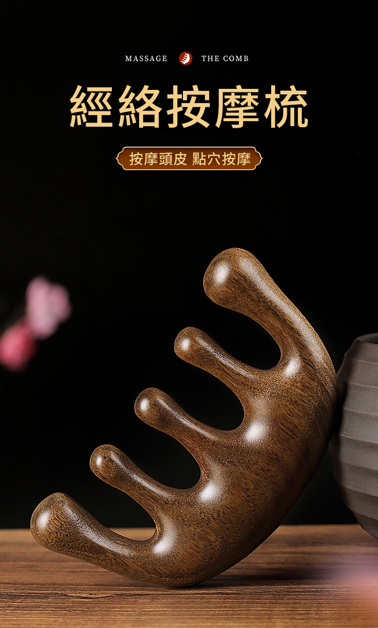 MASSAGETHE COMB經絡按摩梳按摩頭皮 點穴按摩