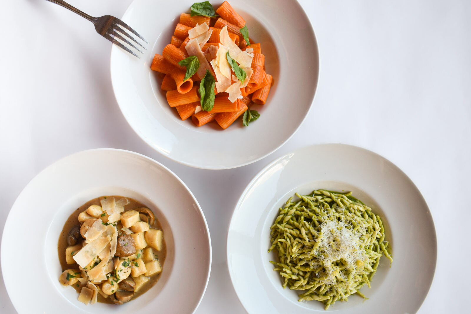 Photos of pasta dishes from Antico Posto