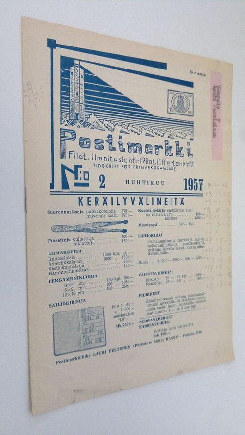 Postimerkki vuosikerta 1957 nro 2 : filateelinen ilmoituslehti | Finlandia Kirja | Osta Antikvaarista - Kirjakauppa verkossa