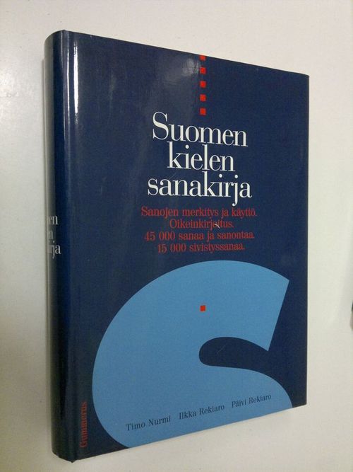 Suomen kielen sanakirja - Nurmi Timo | Finlandia Kirja | Osta Antikvaarista  - Kirjakauppa verkossa