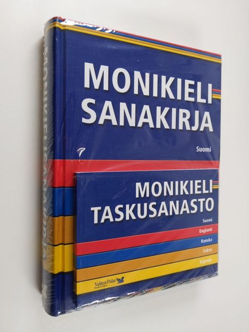 Monikielisanakirja : suomi, englanti, ranska, saksa, espanja ;  Monikielitaskusanasto (UUSI) | Finlandia Kirja | Osta Antikvaarista -  Kirjakauppa verkossa