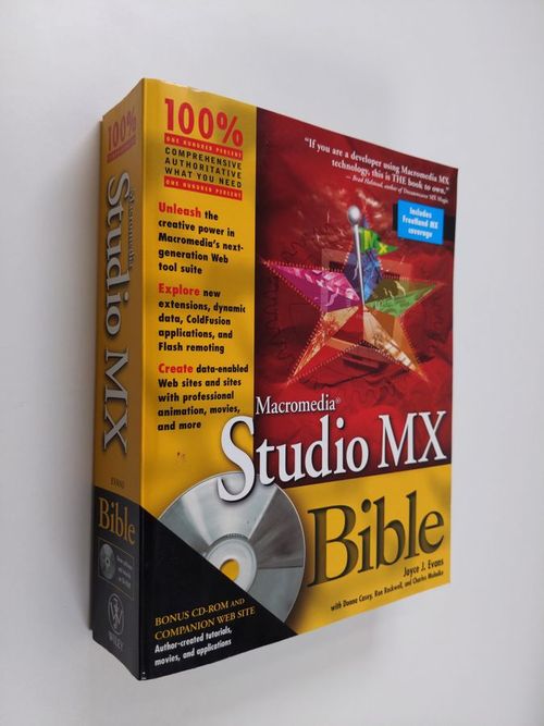Macromedia Studio MX bible (+CD) - Evans, Joyce J. | Finlandia Kirja | Antikvaari - kirjakauppa verkossa