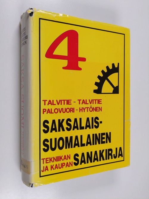 Saksalais-suomalainen tekniikan ja kaupan sanakirja | Finlandia Kirja |  Antikvaari - kirjakauppa verkossa