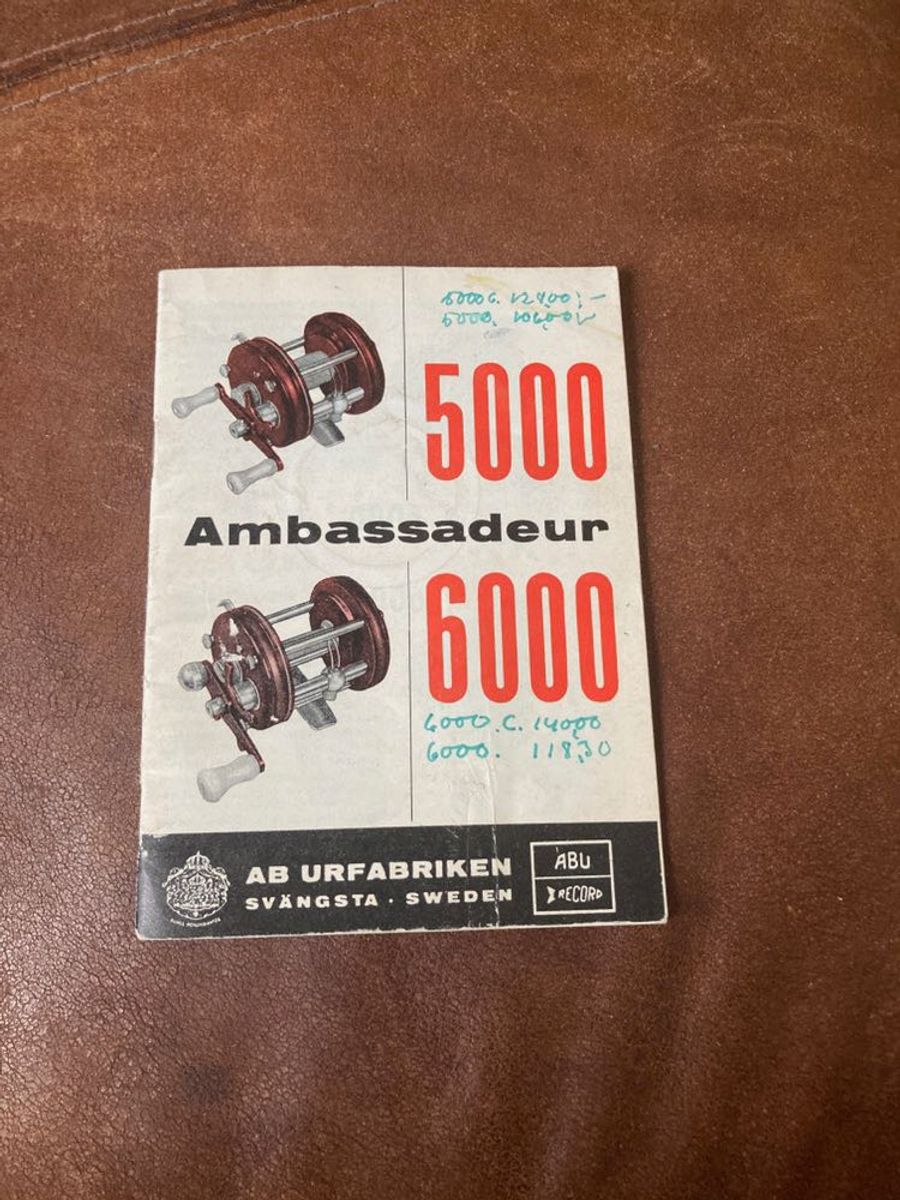 Ambassadeur 5000 ja 6000 ohjekirja v.1961