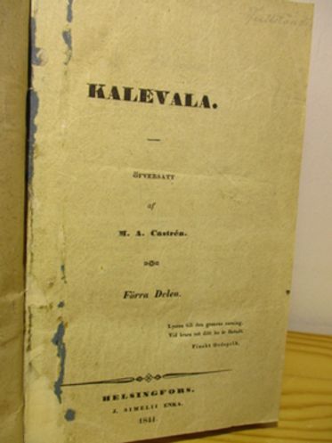 Kalevala (1841) - Lönnrot Elias - Castrenin M.A. | Brahen Antikvariaatti | Osta Antikvaarista - Kirjakauppa verkossa