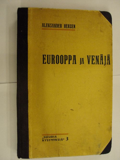 Eurooppa ja Venäjä - Vallankumousmiehen mietteitä - Herzen Aleksander |  Brahen Antikvariaatti | Osta Antikvaarista - Kirjakauppa verkossa