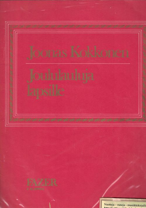 Joululauluja lapsille - Kokkonen Joonas | Nettinuotti | Osta Antikvaarista - Kirjakauppa verkossa