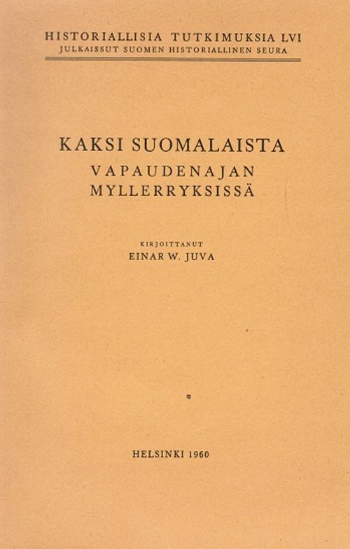 Kaksi suomalaista vapaudenajan myllerryksissä - Juva Einar W. | Vantaan Antikvariaatti | Osta Antikvaarista - Kirjakauppa verkossa