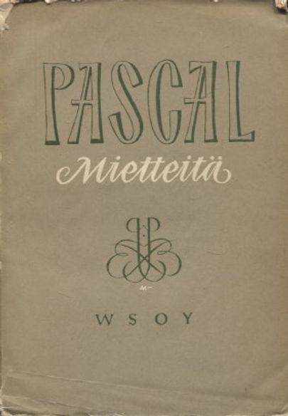 Mietteitä - Pascal | Vantaan Antikvariaatti | Osta Antikvaarista - Kirjakauppa verkossa