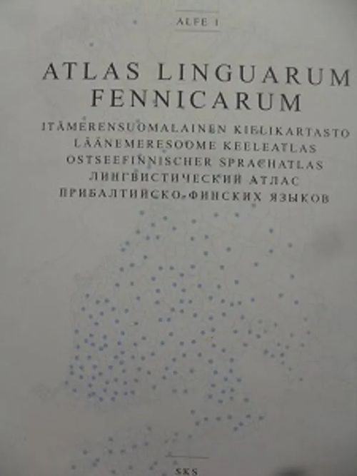 Atlas Linguarum Fennicarum - Alfe 1 - Itämerensuomalainen kielikartasto, Läänemeresoome keeleatlas, Ostseefinnischer sprachatlas | Antikvariaatti Aikakone | Osta Antikvaarista - Kirjakauppa verkossa