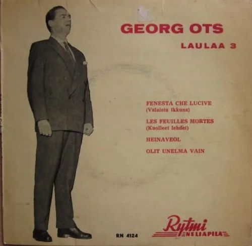 Georg Ots laulaa 3, EP-levy vinyyli | Vesan Kirja | Osta Antikvaarista - Kirjakauppa verkossa