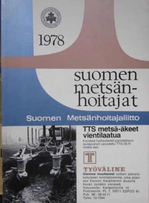 Suomen metsänhoitajat 1978 | Vesan Kirja | Osta Antikvaarista - Kirjakauppa verkossa