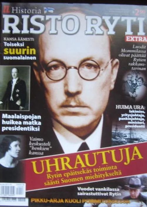 Iltalehti Historia lehti Risto Ryti | Vesan Kirja | Osta Antikvaarista - Kirjakauppa verkossa