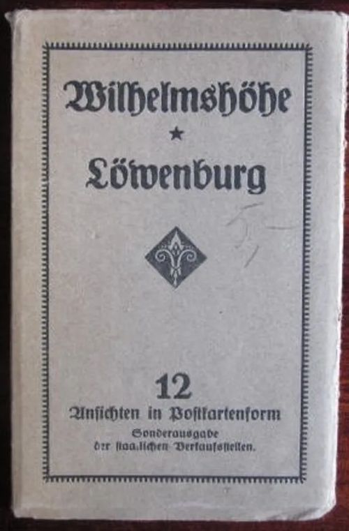 Wilhelmshöhe Löwenburg 12 unsichten in postkartenform | Vesan Kirja | Osta Antikvaarista - Kirjakauppa verkossa