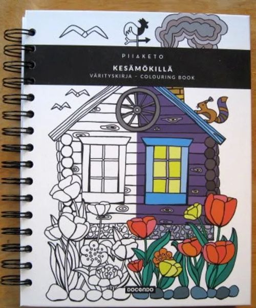 Kesämökillä. Värityskirja - Colouring book - Keto Piia | Kustannus Apis | Osta Antikvaarista - Kirjakauppa verkossa