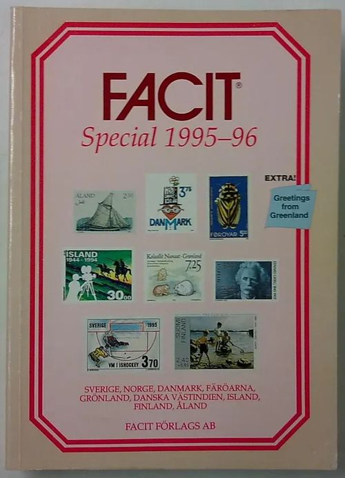 Facit Special 1995-96 - Sverige, Norge, Danmarki, Färöarna, Grönland, Danska Västindien, Island, Finland, Åland | Antikvaarinen Kirjakauppa Tessi | Osta Antikvaarista - Kirjakauppa verkossa