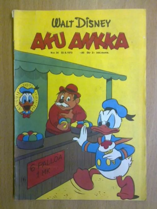 Aku Ankka 1973 nro 34 - Disney Walt | Antikvaarinen Kirjakauppa Tessi | Osta Antikvaarista - Kirjakauppa verkossa