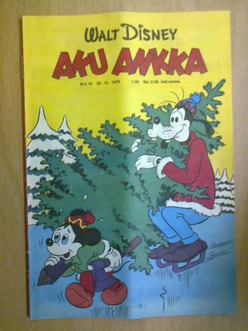 Aku Ankka 1975 nro 51 - Disney Walt, Barks Carl | Antikvaarinen Kirjakauppa Tessi | Osta Antikvaarista - Kirjakauppa verkossa