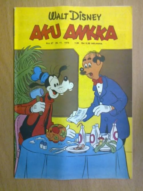 Aku Ankka 1975 nro 47 - Disney Walt, Barks Carl | Antikvaarinen Kirjakauppa Tessi | Osta Antikvaarista - Kirjakauppa verkossa