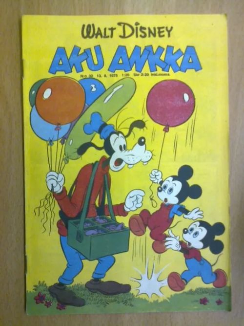 Aku Ankka 1975 nro 32 - Disney Walt | Antikvaarinen Kirjakauppa Tessi | Osta Antikvaarista - Kirjakauppa verkossa