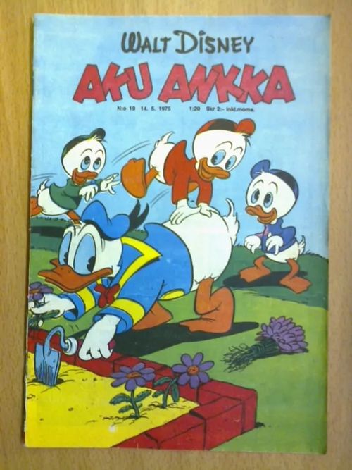 Aku Ankka 1975 nro 19 (mukana mainosliite) - Disney Walt, Barks Carl | Antikvaarinen Kirjakauppa Tessi | Osta Antikvaarista - Kirjakauppa verkossa