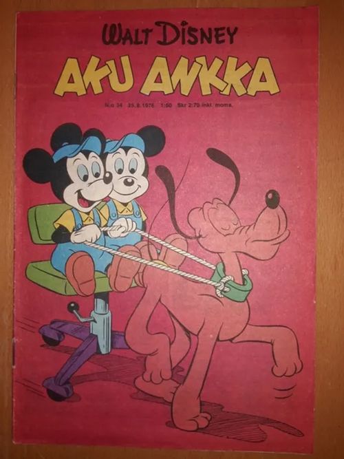 Aku Ankka 1976 nro 34 - Disney Walt, Barks Carl | Antikvaarinen Kirjakauppa Tessi | Osta Antikvaarista - Kirjakauppa verkossa