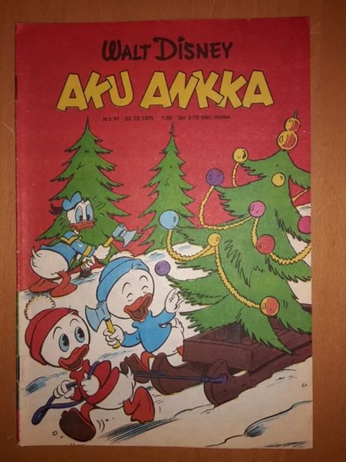 Aku Ankka 1976 nro 51 - Disney Walt, Barks Carl | Antikvaarinen Kirjakauppa Tessi | Osta Antikvaarista - Kirjakauppa verkossa