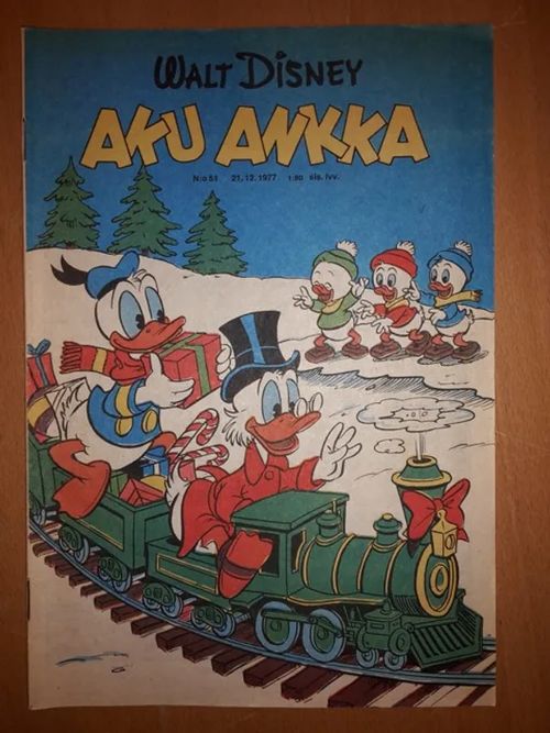 Aku Ankka 1977 nro 51 - Disney Walt, Barks Carl | Antikvaarinen Kirjakauppa Tessi | Osta Antikvaarista - Kirjakauppa verkossa