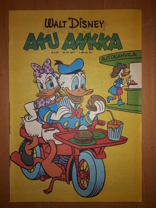 Aku Ankka 1977 nro 42 +mainos - Disney Walt | Antikvaarinen Kirjakauppa Tessi | Osta Antikvaarista - Kirjakauppa verkossa