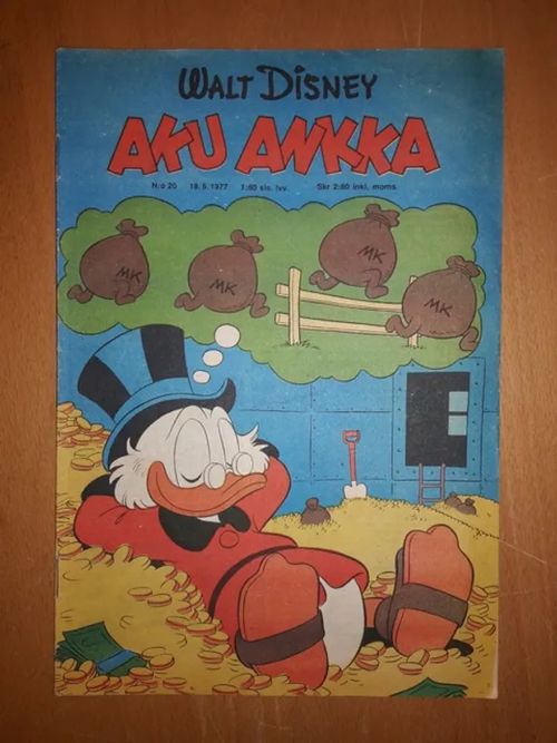 Aku Ankka 1977 nro 20 - Disney Walt | Antikvaarinen Kirjakauppa Tessi | Osta Antikvaarista - Kirjakauppa verkossa