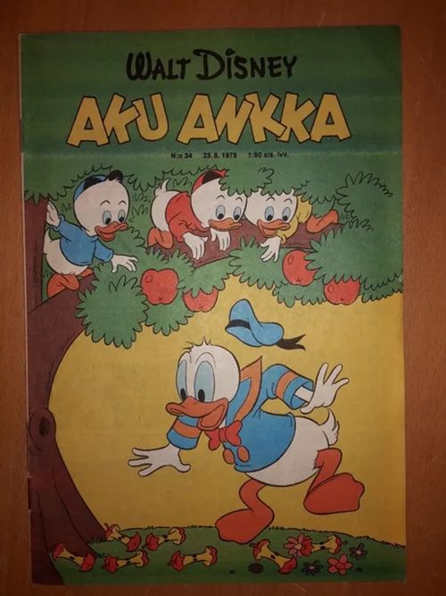 Aku Ankka 1978 nro 34 - Disney Walt | Antikvaarinen Kirjakauppa Tessi | Osta Antikvaarista - Kirjakauppa verkossa