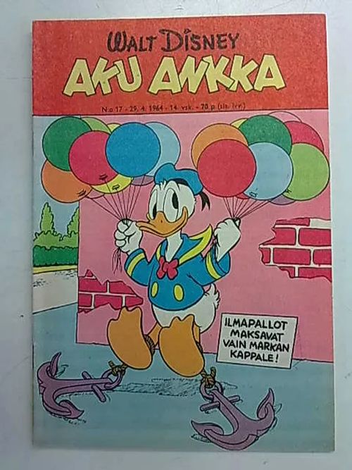 Aku Ankka 1964 nro 17 - Disney Walt, Barks Carl | Antikvaarinen Kirjakauppa Tessi | Osta Antikvaarista - Kirjakauppa verkossa