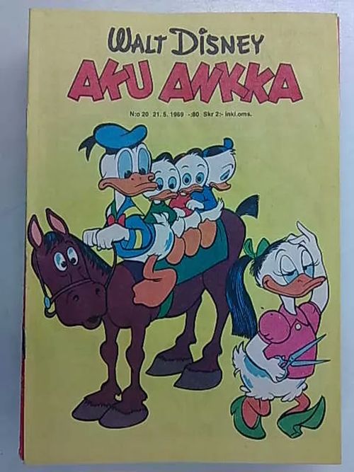 Aku Ankka 1969 nro 20 - Disney Walt | Antikvaarinen Kirjakauppa Tessi | Osta Antikvaarista - Kirjakauppa verkossa