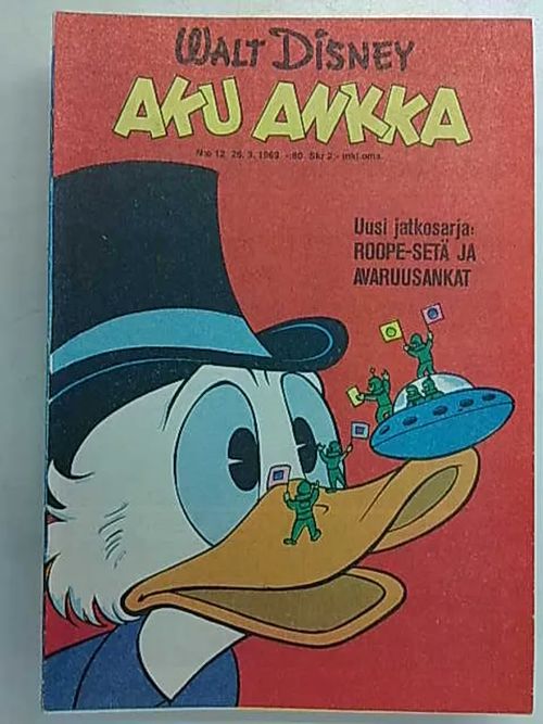 Aku Ankka 1969 nro 12 - Disney Walt, Barks Carl | Antikvaarinen Kirjakauppa Tessi | Osta Antikvaarista - Kirjakauppa verkossa