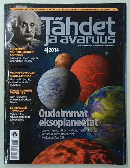Tähdet ja avaruus 2014-04 | Antikvaarinen Kirjakauppa Tessi | Osta Antikvaarista - Kirjakauppa verkossa