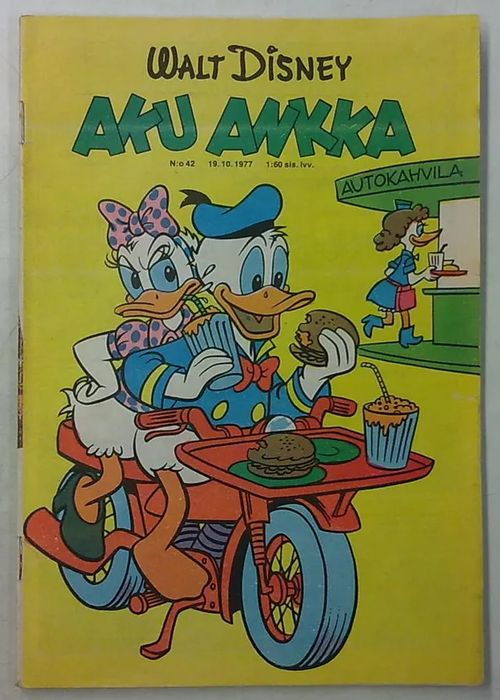 Aku Ankka 1977 nro 42 +mainos - Disney Walt | Antikvaarinen Kirjakauppa Tessi | Osta Antikvaarista - Kirjakauppa verkossa