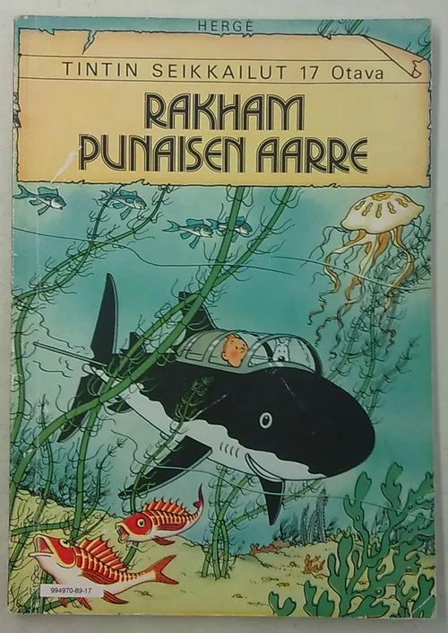 Tintin seikkailut 17 - Rakhan Punaisen aarre - Herge | Antikvaarinen Kirjakauppa Tessi | Osta Antikvaarista - Kirjakauppa verkossa