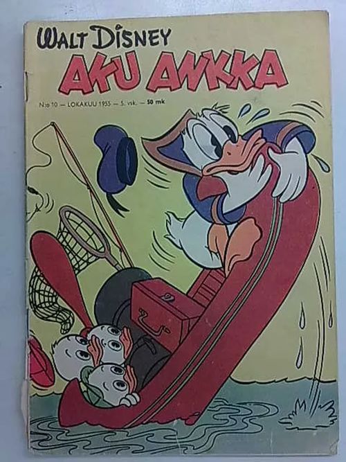 Aku Ankka 1955 nro 10 mm. Carl Barksin Aku Ankka ja Huiskahäntä | Antikvaarinen Kirjakauppa Tessi | Osta Antikvaarista - Kirjakauppa verkossa