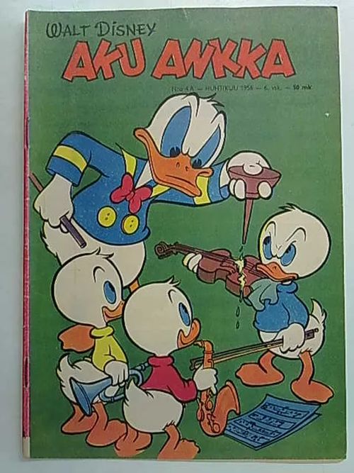 Aku Ankka 1956 nro 4A | Antikvaarinen Kirjakauppa Tessi | Osta Antikvaarista - Kirjakauppa verkossa