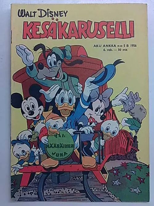 Aku Ankka 1956 nro 5B Kesäkaruselli | Antikvaarinen Kirjakauppa Tessi | Osta Antikvaarista - Kirjakauppa verkossa