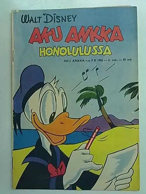 Aku Ankka 1956 nro 9B Aku Ankka Honolulussa | Antikvaarinen Kirjakauppa Tessi | Osta Antikvaarista - Kirjakauppa verkossa