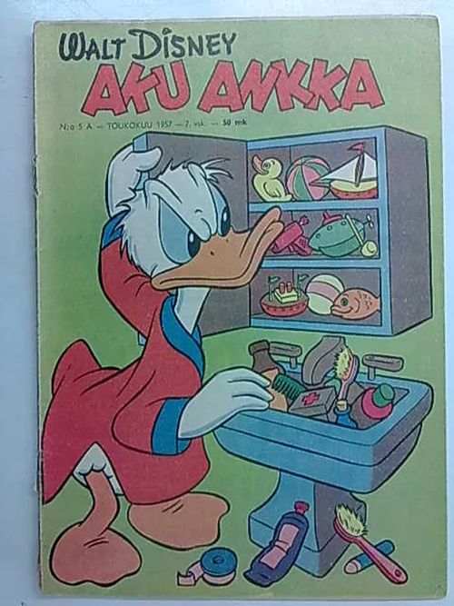 Aku Ankka 1957 nro 5A mm. Carl Barksin tarina Aku Ankasta villissä lännessä | Antikvaarinen Kirjakauppa Tessi | Osta Antikvaarista - Kirjakauppa verkossa