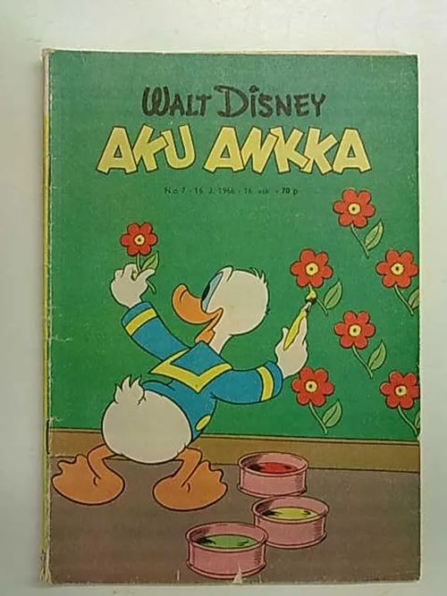 Aku Ankka 1966 07 | Antikvaarinen Kirjakauppa Tessi | Osta Antikvaarista - Kirjakauppa verkossa