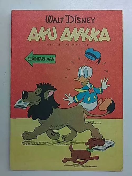 Aku Ankka 1966-12 | Antikvaarinen Kirjakauppa Tessi | Osta Antikvaarista - Kirjakauppa verkossa