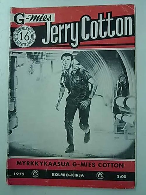 Jerry Cotton 1975 16 Myrkkykaasuio G-mies Cotton | Antikvaarinen Kirjakauppa Tessi | Osta Antikvaarista - Kirjakauppa verkossa