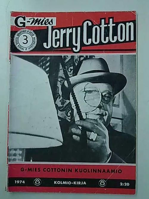 Jerry Cotton 1974 3 G-mies Cottonin kuolinnaamio | Antikvaarinen Kirjakauppa Tessi | Osta Antikvaarista - Kirjakauppa verkossa